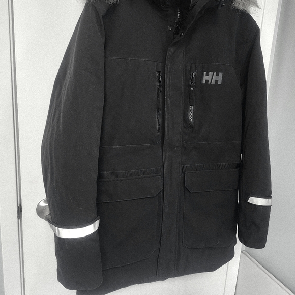Helly Hansen Size M Down Black Warm Parka - Picture 14 of 17